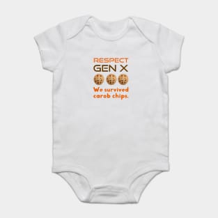 Respect Gen X We Survived Carob Chips Baby Bodysuit